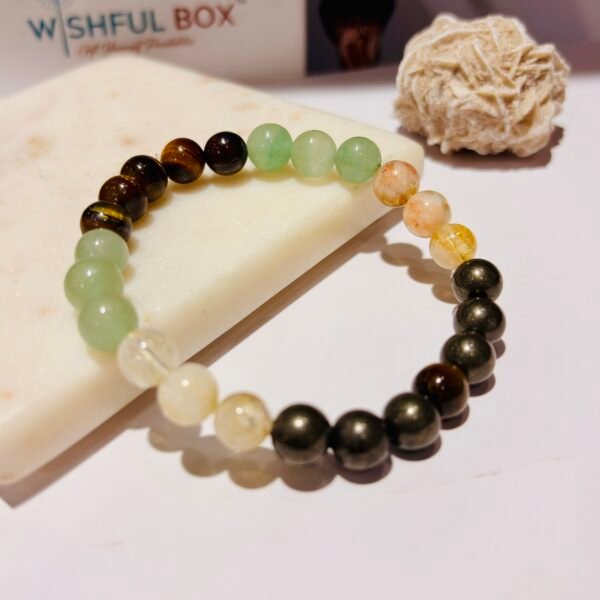 Money Magnet Crystal Bracelet 8mm