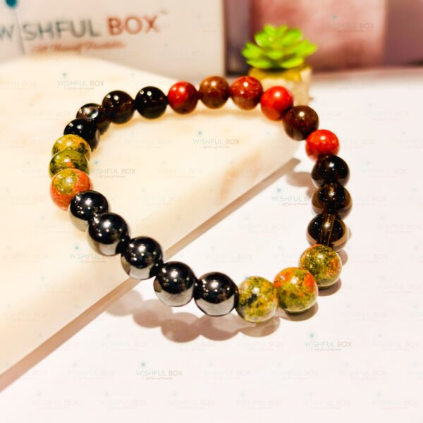 Man Power Fertility Crystal Bracelet 8mm