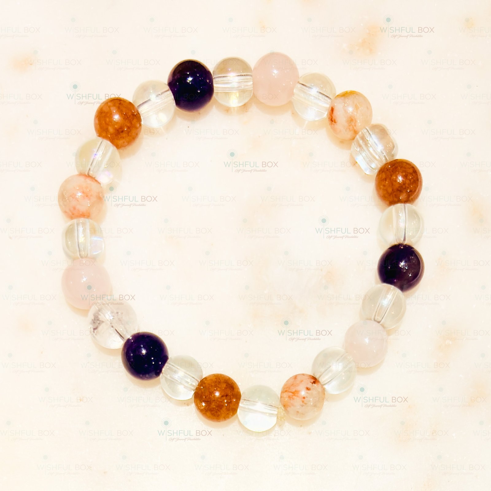 Happiness Crystal Bracelet 8mm - Image 2