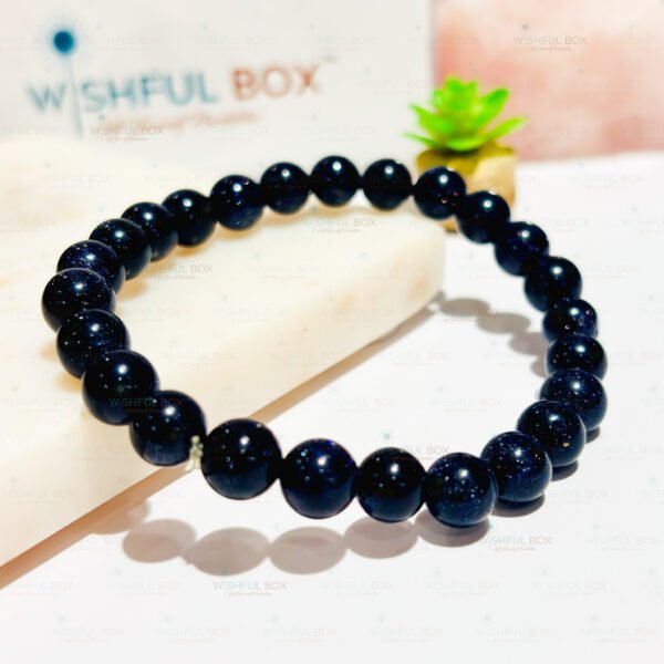 Blue Goldstone Crystal Bracelet