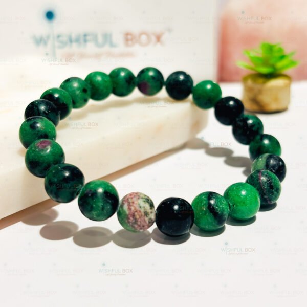 Ruby Zoisite Crystal Bracelet