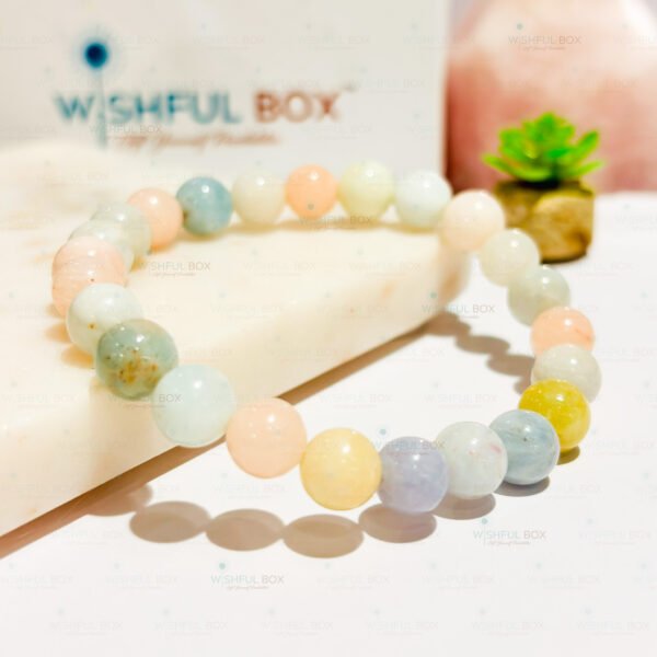 Morganite (Beryl) Crystal Bracelet