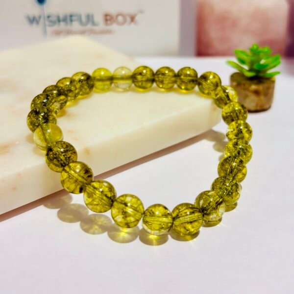 Peridot Crystal Bracelet